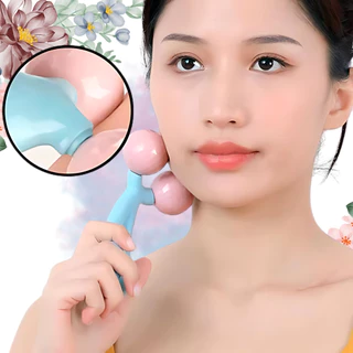 Massageador Facial 3D Anti Ruga Roller 360° Rosto Pescoço Skin Care Corporal Estimula Circulação Globo