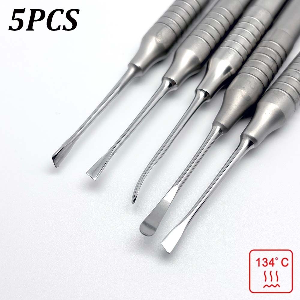 5Pcs Instrumentos Periodontológicos Separador Periosteal Ferramentas Orais De Cabeça Dupla De Alta Qualidade Ferramenta Aço Inoxidável