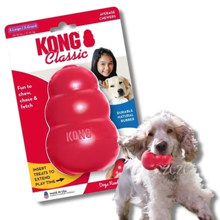 Kong Classic Brinquedo Resistente Recheável Para Cães Mordidas Moderadas Tamanho XG