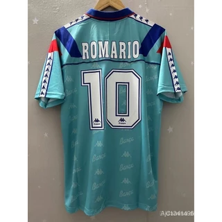 93-94 Barcelona ROMARIO GUARDIOLA Alta Qualidade T-shirt Personalizada Camisas De Futebol Retro