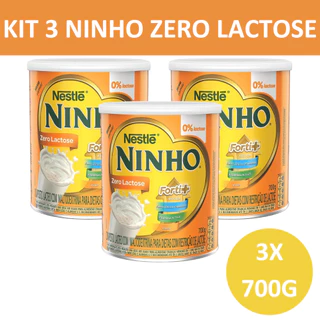 Kit 3 Ninho Zero Lactose Fort+ LT 700g