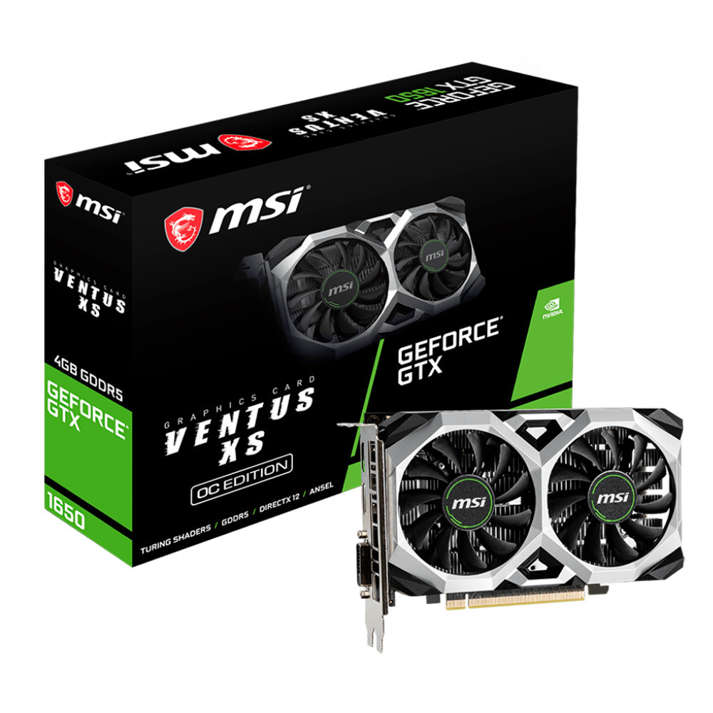 Placa de Vídeo MSI Nvidia GTX1650 4GB GDDR6128B VENTUS XS