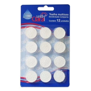 Kit 12 Toalhas Descartável Compacta Desidratada Multiuso em Oferta na Shopee