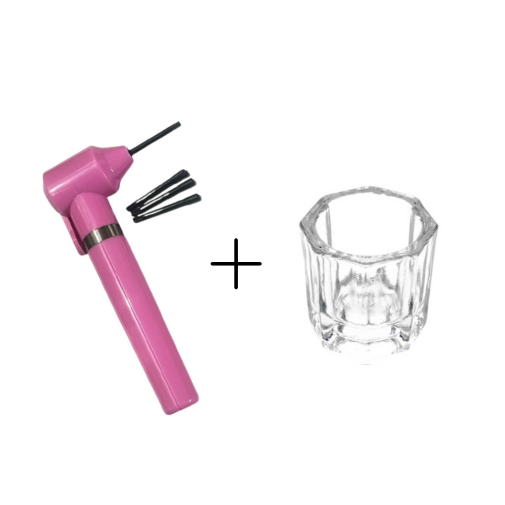 Kit Misturador de Henna e Copo Dappen Micropigmentação Design de Sombrancelha Enviar Cor Aleatorio