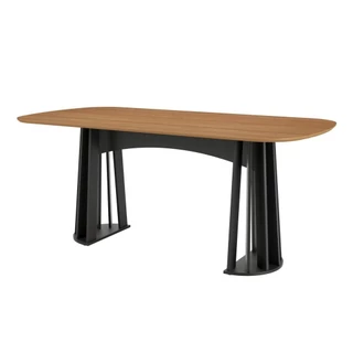 Mesa Oval Ripada 180cm 6 Lugares Nature