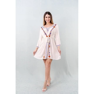 Vestido curto bordado MHI310