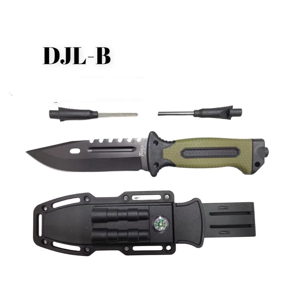 Faca de Sobrevivência 2518B TAUE 27cm Com Bússola e Pederneira (Lançamento 2022)