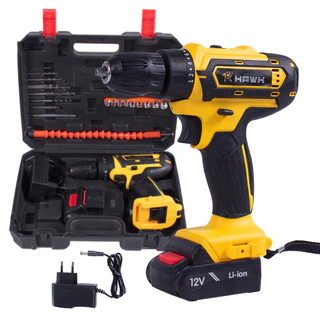 Parafusadeira a bateria Furadeira sem Fio 3/8" 12v 20v com Maleta de Acessórios