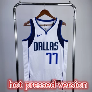 Camisa nba Versão Prensada A Quente Dallas Mavericks # 77 De Basquetebol Doncic 2023