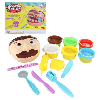 Kit Massinha Dentista com 14 Peças Brinquedo Infantil uma experiência educativa e divertida crianças