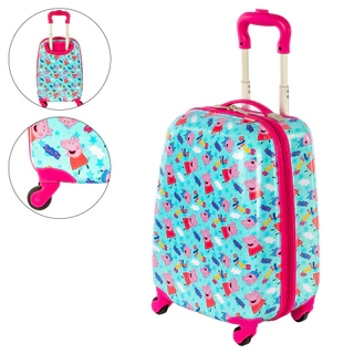 Mala De Viagem Infantil Escolar Pp Peppa Rodas 360° Sestini em Oferta na Shopee