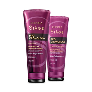 Kit Pro Cronology Shampoo 250mL e Condicionador 200mL Siage Eudora