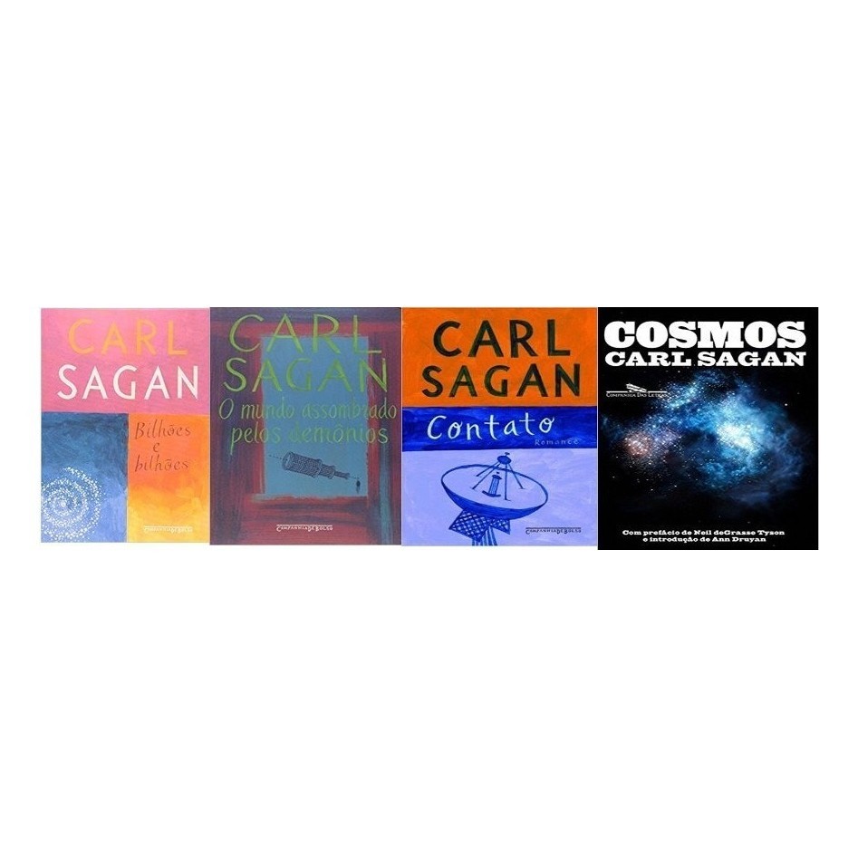 Kit 4 Livros Carl Sagan | Shopee Brasil