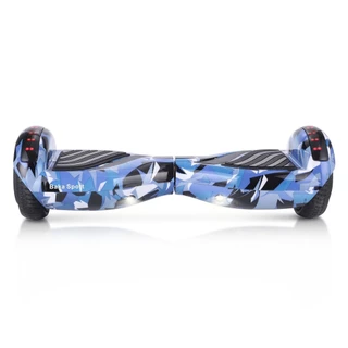 Hoverboard D43 Azul Camuflado Alcance até 10km Caixa de Som Bluetooth Embutida Capacidade 100kg
