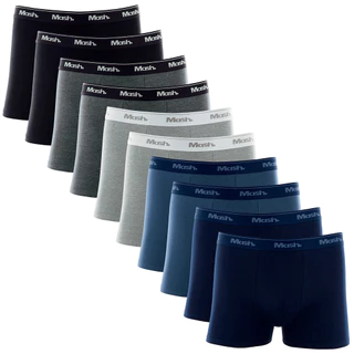 Kit com 10 Cuecas Boxer Box Masculina Tradicional em Algodão Original Mash