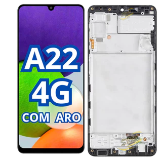 Tela Compativel Frontal Touch Display A22 4G A225 Com Aro