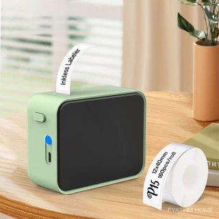 FYATHM P15 Impressora De Etiquetas Térmicas Mini Portátil Bluetooth DIY Adesivos Ou Fitas 3PK 12mm
