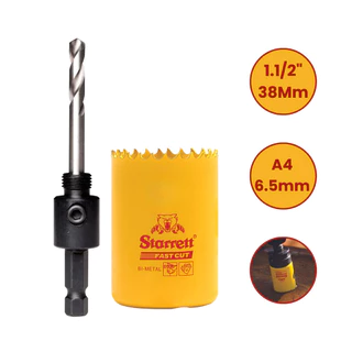 Kit Suporte Fixacao 65Mm Serra Copo Fast Cut 38MM Starrett