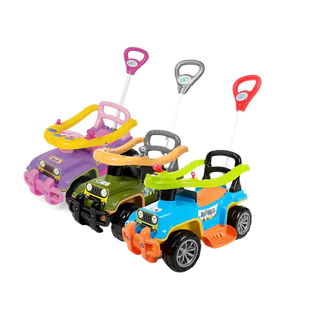 Carrinho passeio jip jip maral guidão direcional militar multicolor rosa