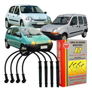 Jogo Cabo De Vela Original NGK Clio Kangoo Twingo em Oferta na Shopee