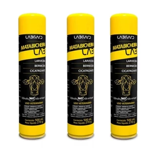 Kit 3 Matabicheira Labgard 500ml Larvicida Bernicida Cicatrizante Pearson