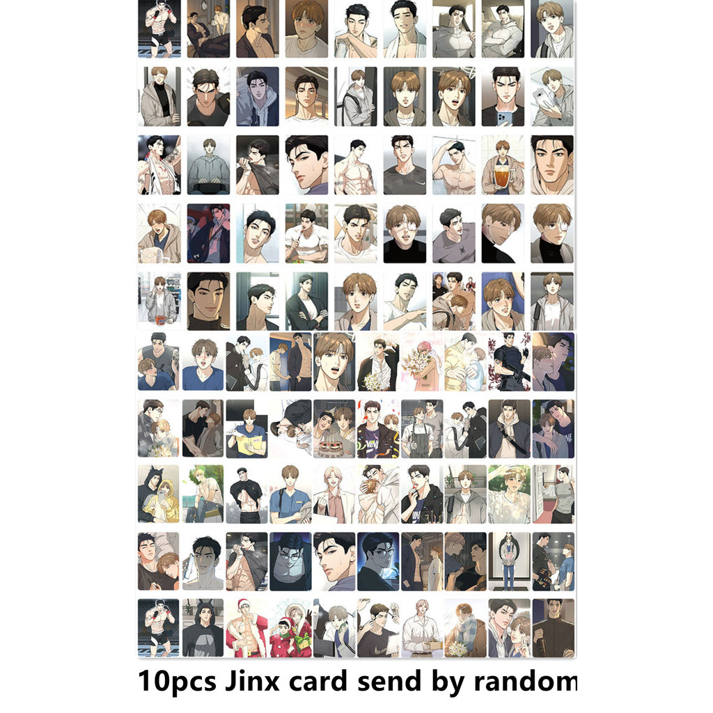 10-55pcs Jinx Mingwa Hologram Laser Lomo Cards Manga Manhwa comic