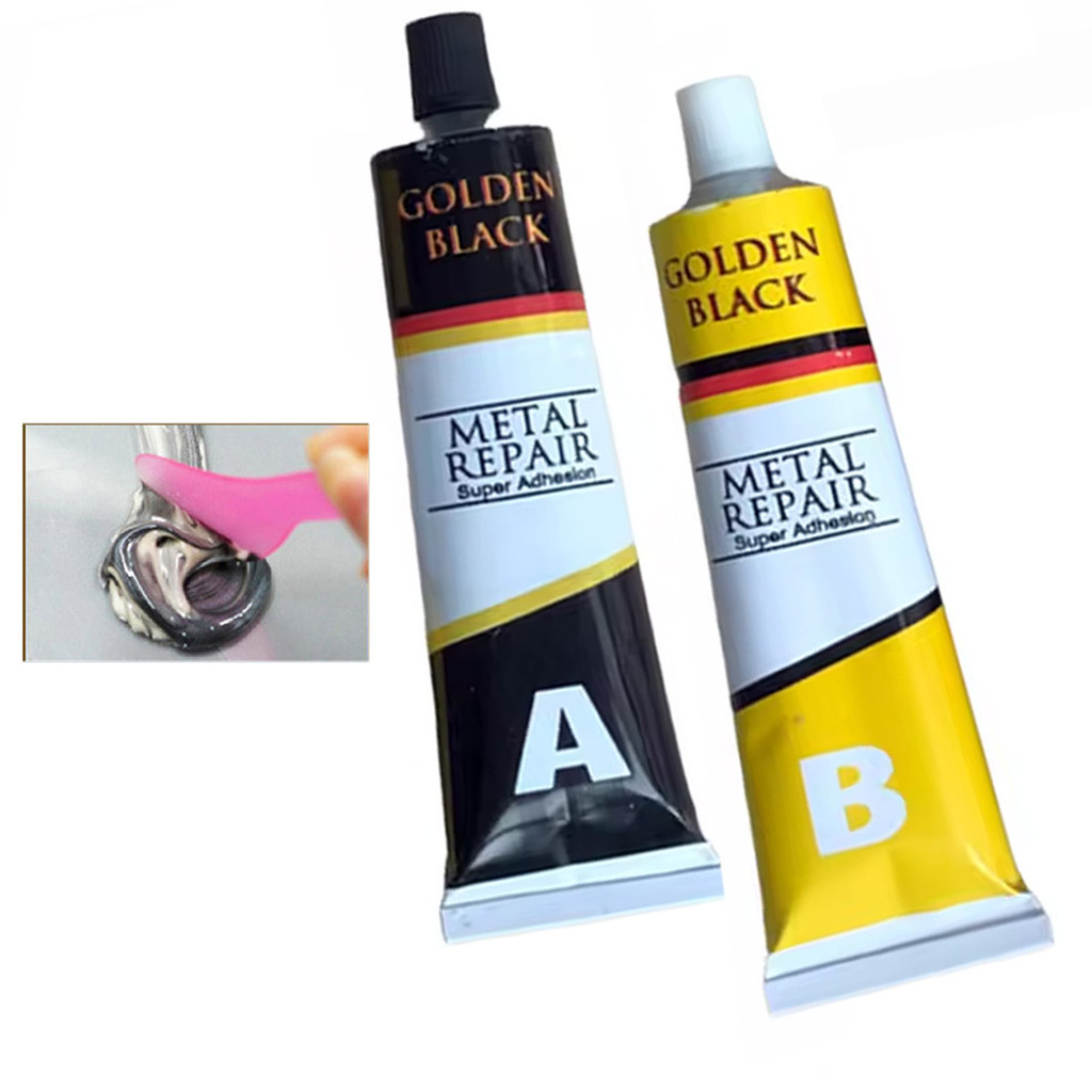 Super Cola Epoxi Aço Aluminio Metal Vazamento Reparo Secagem Rapida ...