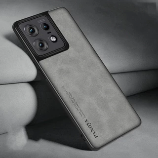 Capa De Couro De Luxo Para Motorola Edge 50 Pro 40 Neo À Prova De Choque Proteção Telefone Com Câmera