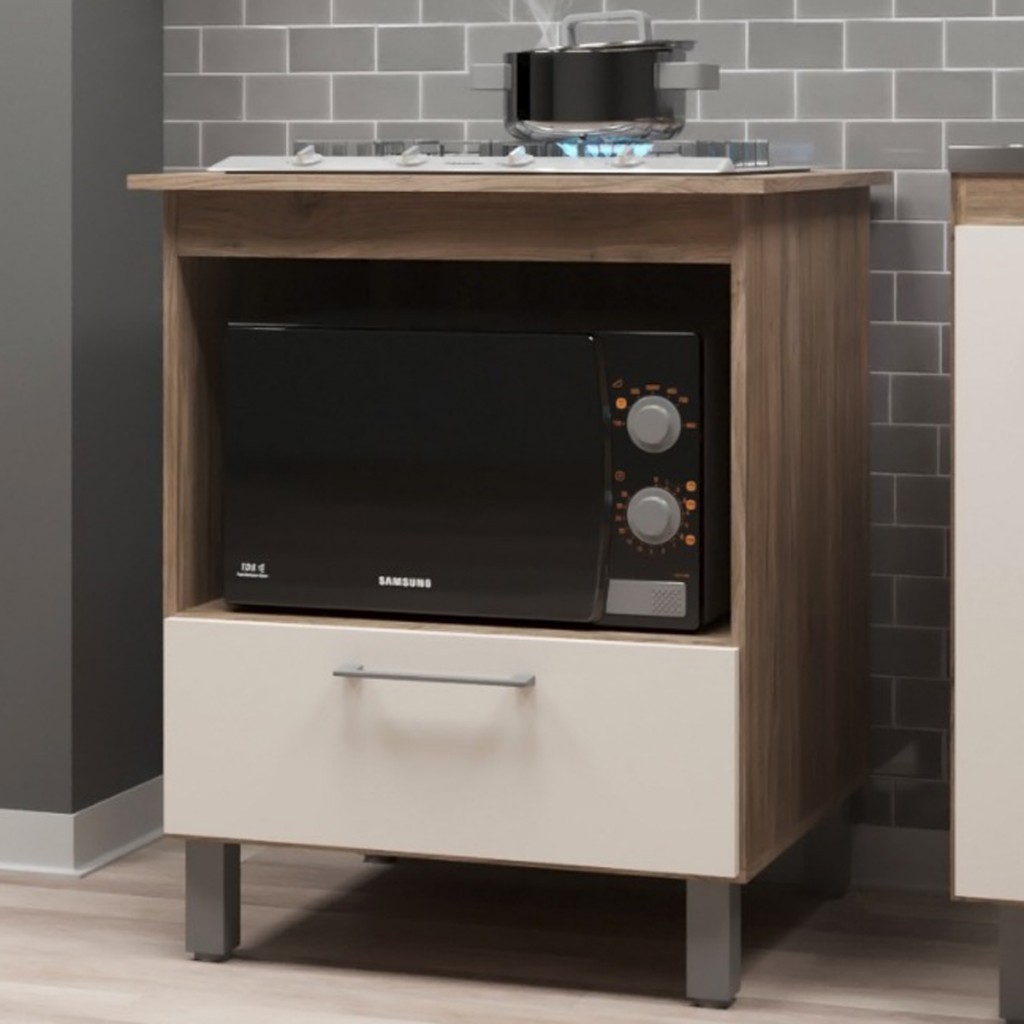 Armário de Cozinha Toronto para Cooktop 4 Bocas 1 Porta