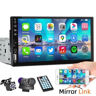 FG 1 PC Central Multimídia MP5 Automotivo 1 Din Bluetooth USB/AUX/TF 7 Polegadas Com Tela Sensível Ao Toque Mirrorlink HD