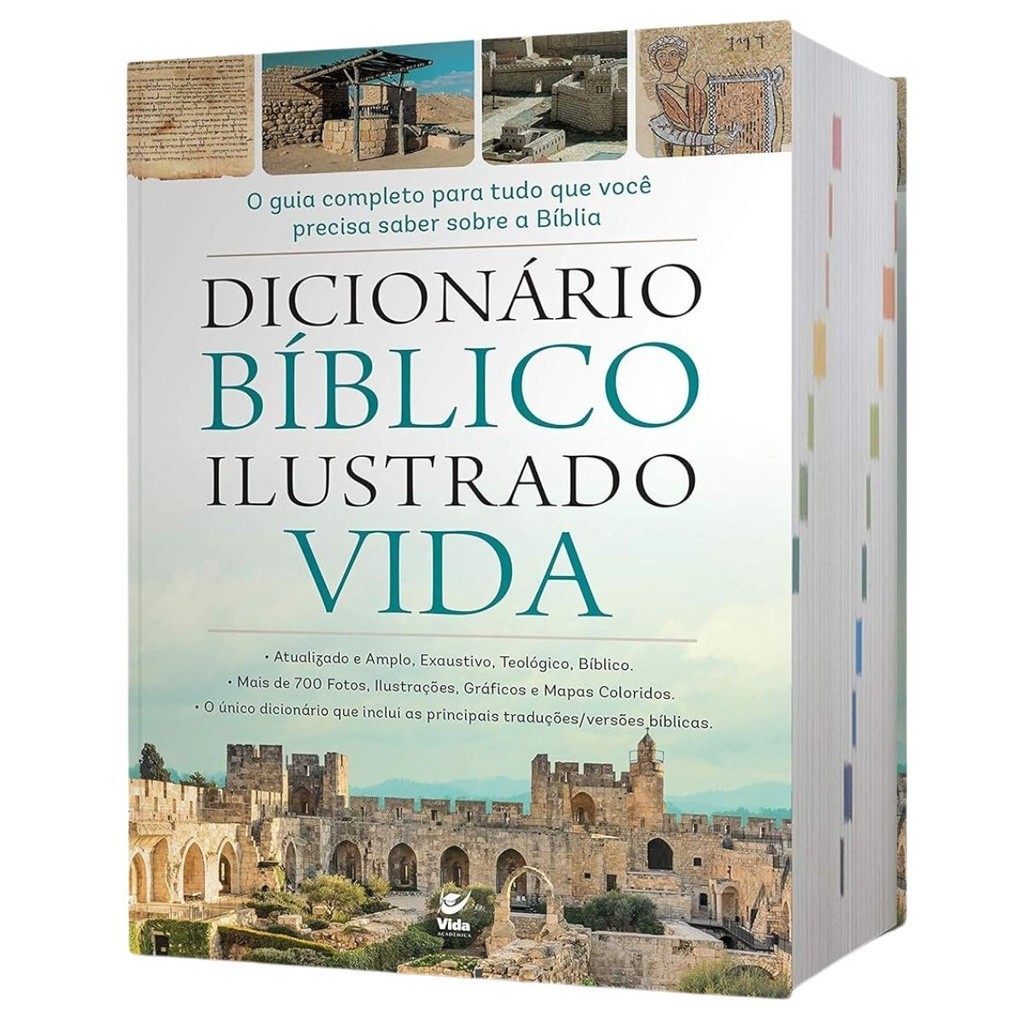 Dicionário Bíblico Ilustrado Vida | Capa Dura | Guia Completo para tudo ...