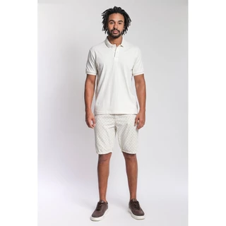 Bermuda Masculina Sarja Slim Paco Rustic Polo Wear Casca de Ovo