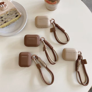 Caramelo smiley face Tecida Bracelete AirPods Capa Para Fone De Ouvido Compatível 1/2 3a Geração pro 2 2022 Novo Bluetooth Sem Fio De Proteção pc