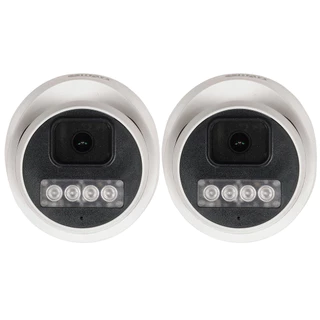 Kit C/2 Câmeras Dome Haiz 3MP 3.6MM IP POE Infra Sensor 1/4"CMOS