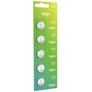 Bateria Elgin CR2032 Cartela com 5 Unidades