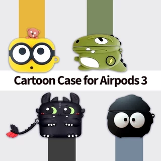 Para Airpods 3 1/2 Pro 2 Caixa À Prova De Choque De Fone De Ouvido Sem Fio Bluetooth Modelo De Silicone Macio Estilo Cômico Bonito