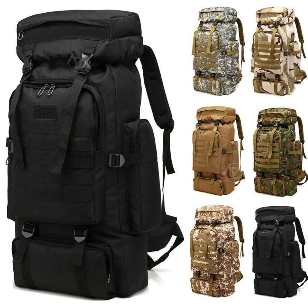 Mochila Assault Militar Camping Pubg Free Fire 80 Litros Masculino Feminino