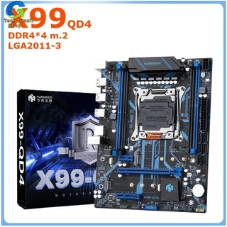 [Venda disponível mediatamente.] A placa-mãe X99-QD4 huananzhi ddr4 de quatro canais de memória de jogos de computador desktop mais lga2011-3