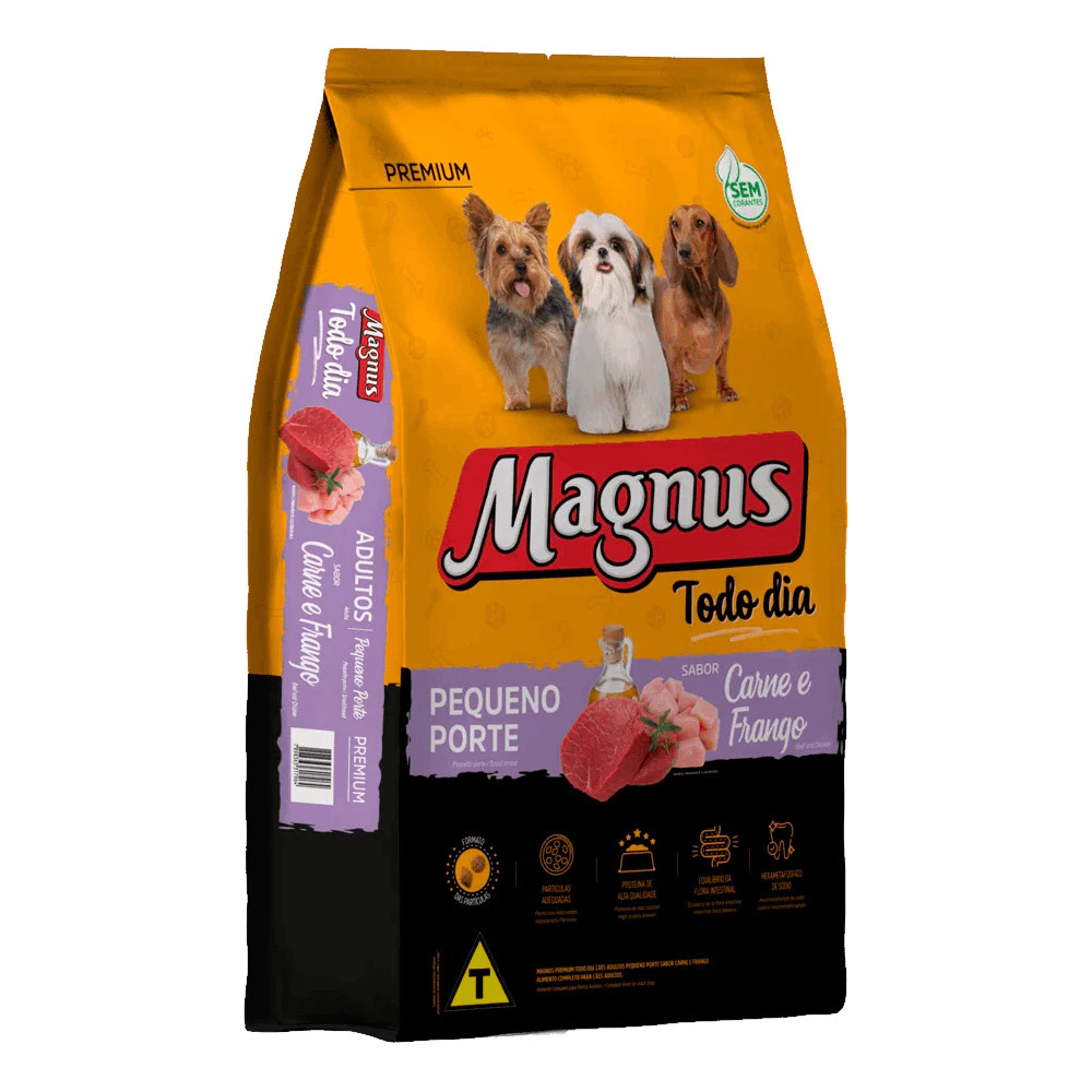 Imagem do produto Ração Magnus Todo Dia Pequeno Porte Carne e Frango 10,1kg no catálogo Master Pet