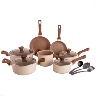 Jogo De Panelas 10 Peças Indução Antiaderente Ceramico