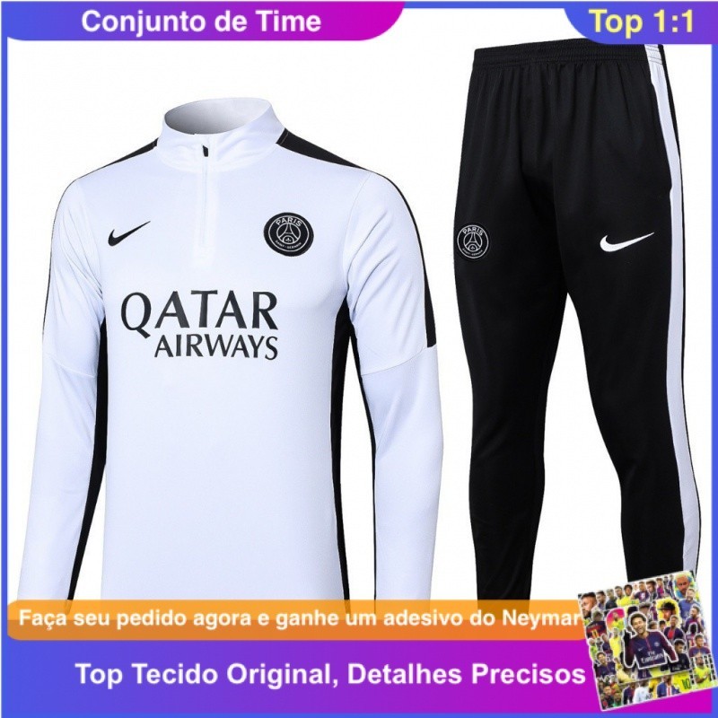 23/24 Conjunto de Time Kit Workout Manga Longa Treino Jaqueta Masculina ...