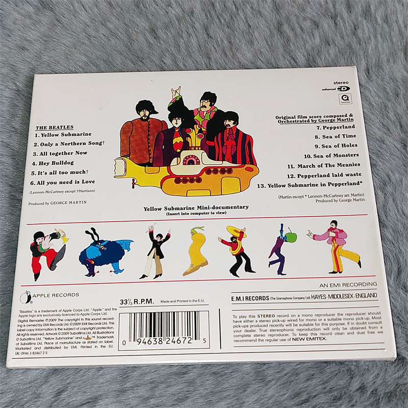 新品未開封 The Beatles Yellow Submarine Original The Beatles Yellow Submarine CD Album [Lacrado] Marca
