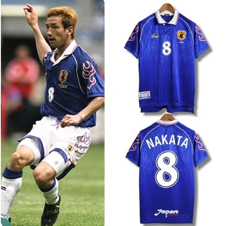 Retro 1998 Japão NAKATA NAKAYAMA Camisa De Futebol De Longa Distância VSFA