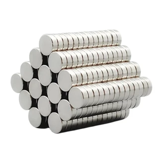 10 Ímã Neodímio N35 Disco 6x2 mm Força Aprox. 600g Super Imã