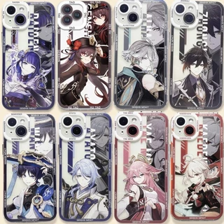 Capa Para Redmi Note 13 Pro 5G 12 4G Plus 12S 12 13C 12C De Celular Kamisato Ayato Genshin Impact Wanderer Kaedehara Hu Tao Yae Miko Macia Transparente