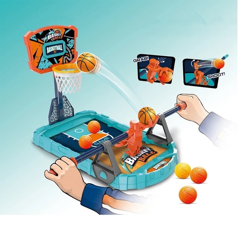 Mini Jogo de Basquete Infantil Com Lançador Brinquedo Interativo e Educativo