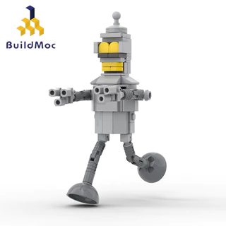 Futuramaeds Bender Robot Action Figuras Planet Express Ship MOC Blocos De Construção Compatíveis Com Os Brinquedos Lego Kits