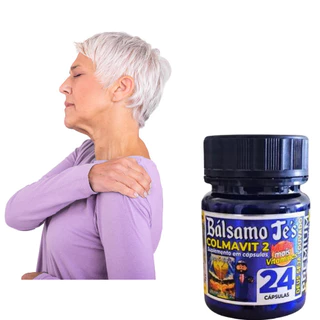 2 Frascos Bálsamo Je's Colmavit 2 Premium Suplemento Natural - 24 Cápsulas 500mg Balsamo Colágeno Tipo 2 - Revenda - Envio Rapido