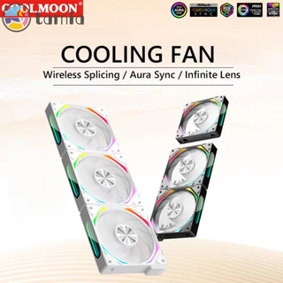 [tamia.br] Ventilador De Bloco Mágico 120mm Efeito Espelho ARGB PWM PC Cooling Fan