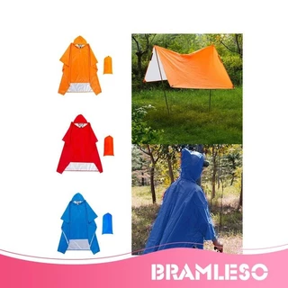 [Bramleso] Capa De Chuva Poncho Resistente À Água Para Camping Travel Hiking